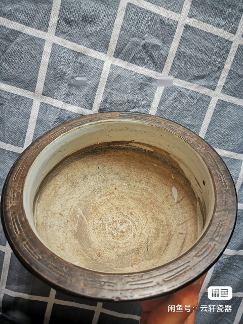 古玩陶瓷青花鐵銹花龍紋大香爐拍賣，當前價格5030元