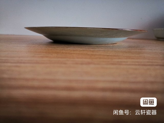 古玩陶瓷雍乾·粉彩大吉圖折沿盤真品鑒賞圖