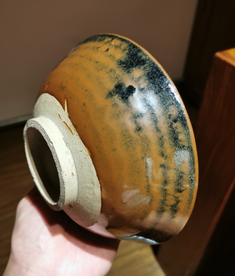 古玩陶瓷明代?黑釉窯變碗拍賣,當(dāng)前價格666元