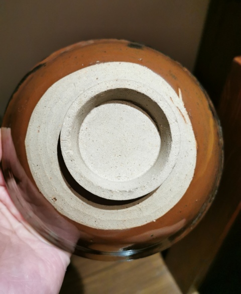 古玩陶瓷明代?黑釉窯變碗拍賣,當(dāng)前價格666元