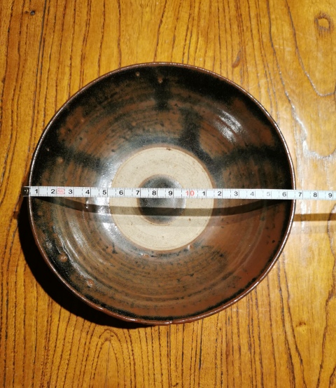 古玩陶瓷明代?黑釉窯變碗拍賣,當(dāng)前價格666元