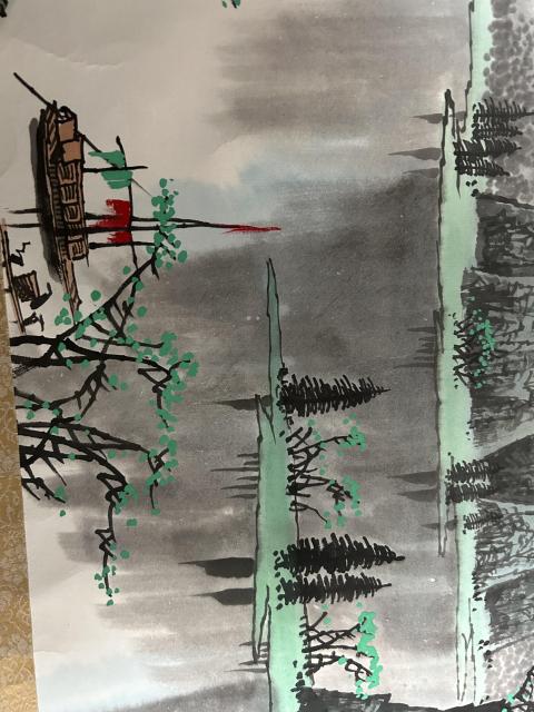 古玩字畫李山聚老師作品“漓江之春”拍賣,當前價格4500元