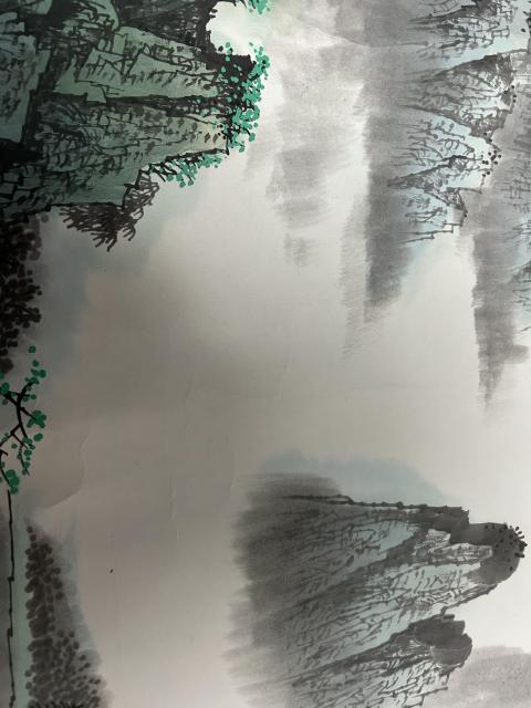古玩字畫李山聚老師作品“漓江之春”拍賣,當前價格4500元