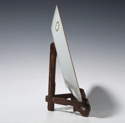 古玩陶瓷清康熙西廂記鶯鶯聽琴圖青花折沿盤拍賣，當前價格4888元