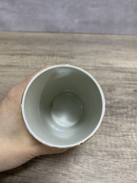 古玩陶瓷光緒仕女紋粉彩筆筒拍賣，當前價格2680元