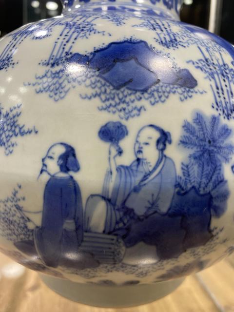 古玩陶瓷初看明崇禎青花人物故事圖葫蘆瓶拍賣(mài),當(dāng)前價(jià)格220000元