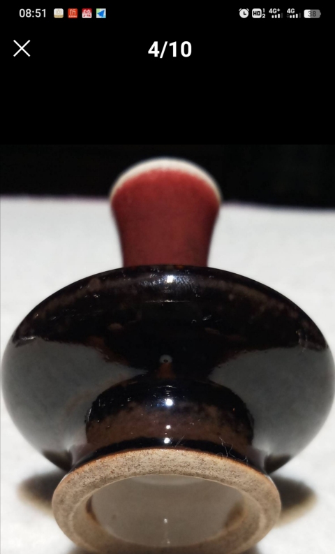 古玩陶瓷清中期三羊開泰荸薺瓶拍賣,當前價格9800元