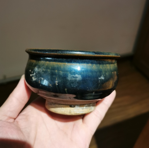 古玩陶瓷明代?窯變黑釉香爐拍賣，當(dāng)前價(jià)格333元
