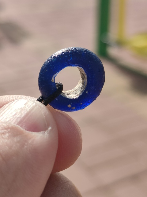 古玩玉器漢代老琉璃拍賣，當前價格1200元