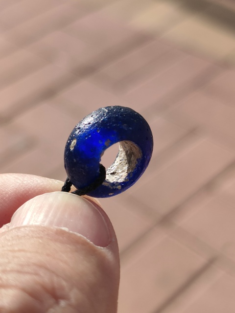 古玩玉器漢代老琉璃拍賣，當前價格1200元