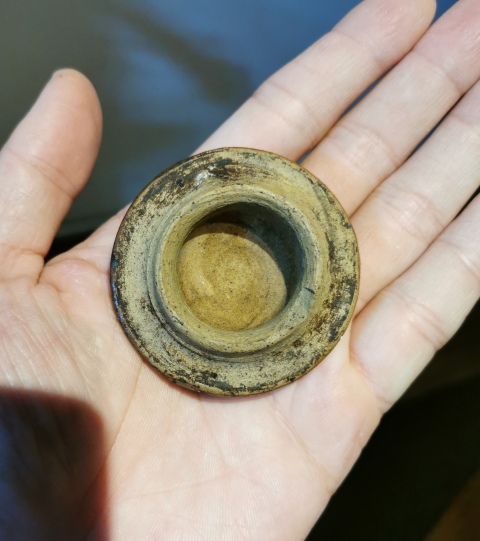 古玩陶瓷明代早期?黑釉帶蓋茶入拍賣,當前價格1350元