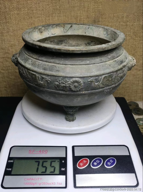 古玩銅器銅爐拍賣，當前價格840元