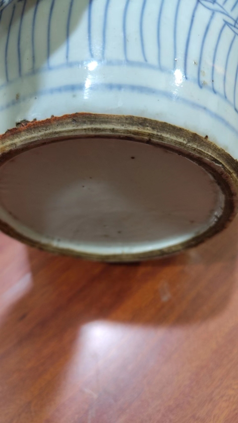 古玩陶瓷青花纏枝花卉雙喜罐拍賣,當前價格5000元