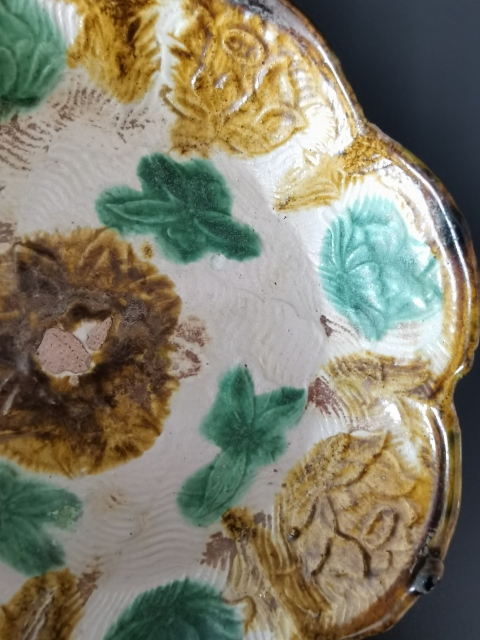 古玩陶瓷遼三彩葵口盤拍賣，當前價格7500元