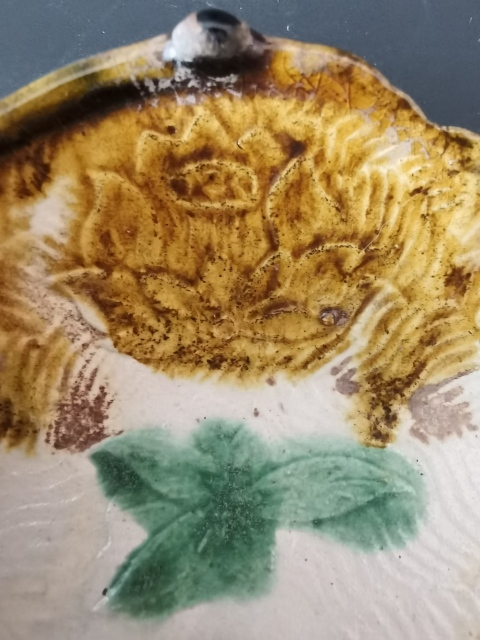 古玩陶瓷遼三彩葵口盤拍賣，當前價格7500元