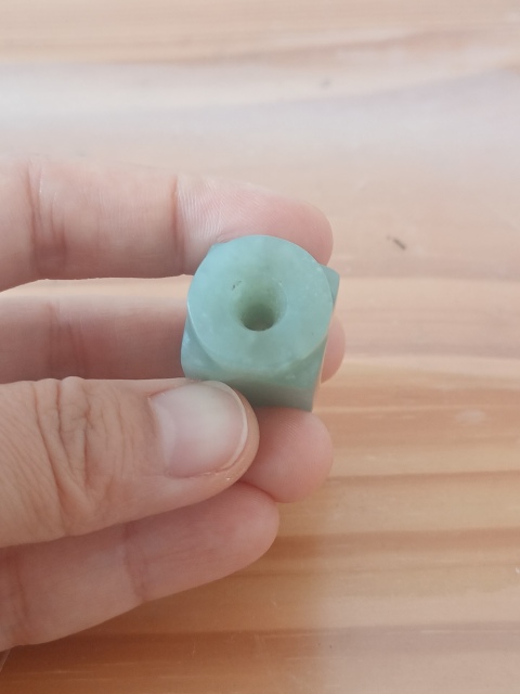 古玩玉器和田青玉雕“琮式勒拍賣(mài)，當(dāng)前價(jià)格788元