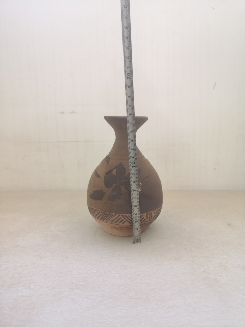 古玩陶瓷明末清初褐釉玉壺春瓶拍賣,當前價格850元