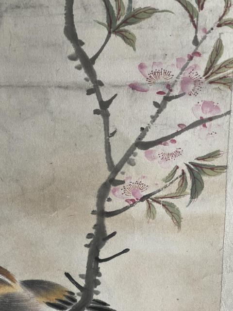 古玩字畫畢淵明《花鳥》拍賣，當前價格350000元