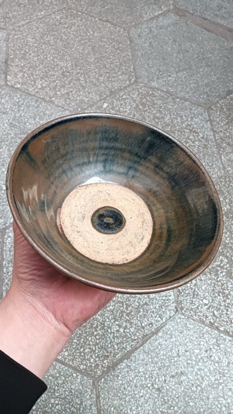 古玩陶瓷磁州窯兔毫釉窯變大碗最后一張照片兔豪漂亮。拍賣,當前價格3888元