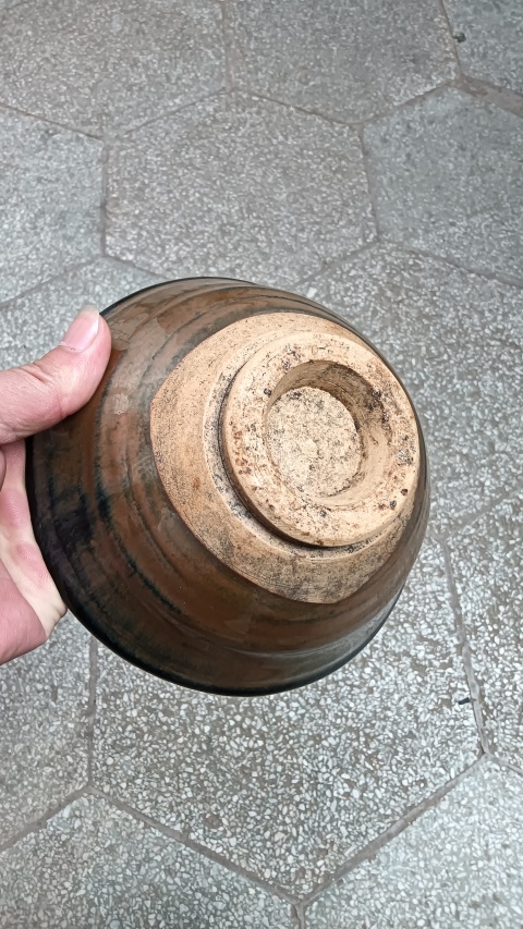 古玩陶瓷磁州窯兔毫釉窯變大碗最后一張照片兔豪漂亮。拍賣,當前價格3888元