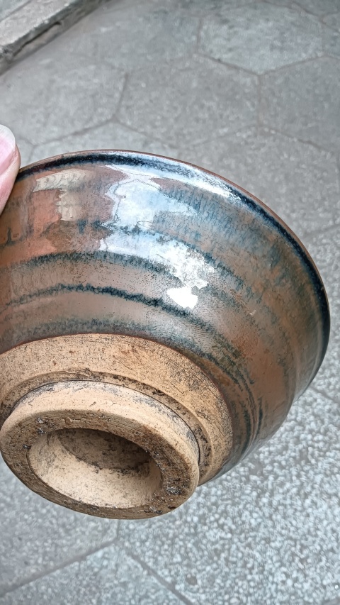 古玩陶瓷磁州窯兔毫釉窯變大碗最后一張照片兔豪漂亮。拍賣,當前價格3888元