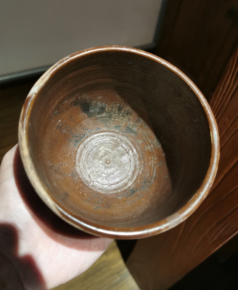 古玩陶瓷清早期?紫金釉缽拍賣,當前價格299元