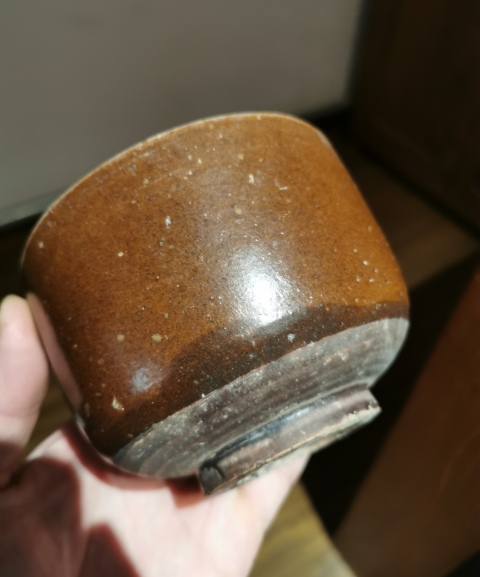 古玩陶瓷清早期?紫金釉缽拍賣,當前價格299元