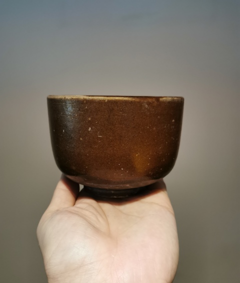 古玩陶瓷清早期?紫金釉缽拍賣,當前價格299元