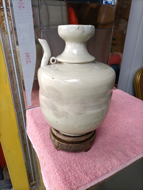 古玩陶瓷明末?青白釉花澆拍賣，當前價格1777元
