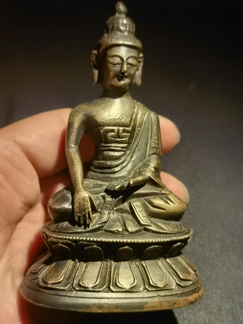 古玩雜項清 釋迦牟尼佛金銅造像拍賣,當(dāng)前價格4688元