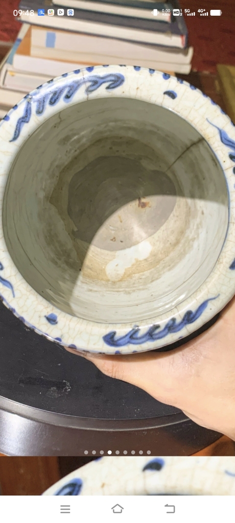 古玩陶瓷馬紋青花香爐拍賣,當(dāng)前價(jià)格7800元