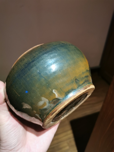 古玩陶瓷明末清初?黑褐釉蓋罐拍賣,當前價格1450元