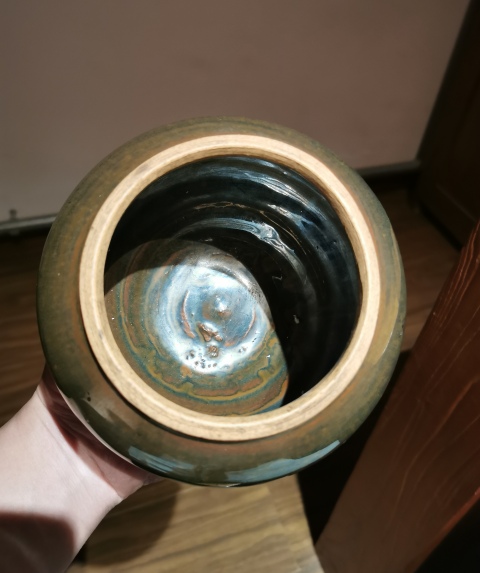 古玩陶瓷明末清初?黑褐釉蓋罐拍賣,當前價格1450元