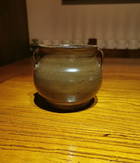 古玩陶瓷清早期?茶葉末釉雙系罐拍賣,當前價格1700元