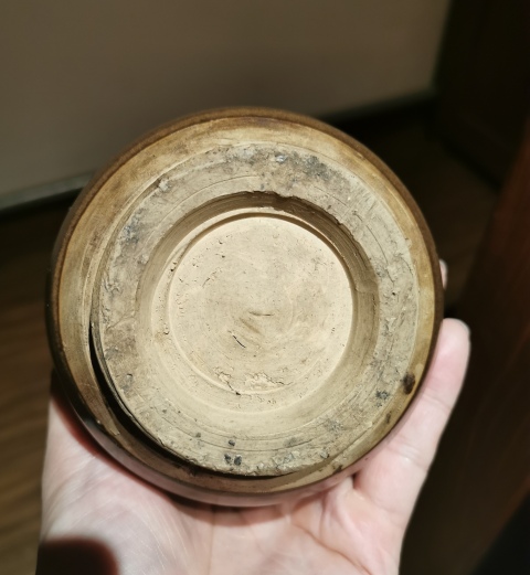 古玩陶瓷清早期?茶葉末釉雙系罐拍賣,當前價格1700元