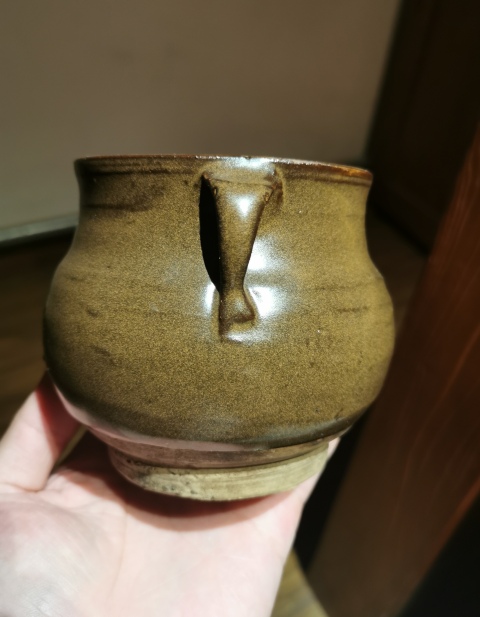 古玩陶瓷清早期?茶葉末釉雙系罐拍賣,當前價格1700元