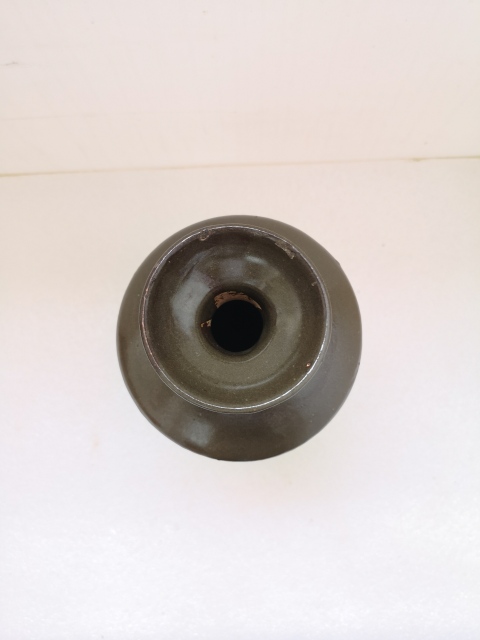 古玩陶瓷磁州窯茶葉末釉雙系盤口瓶拍賣,當(dāng)前價格580元