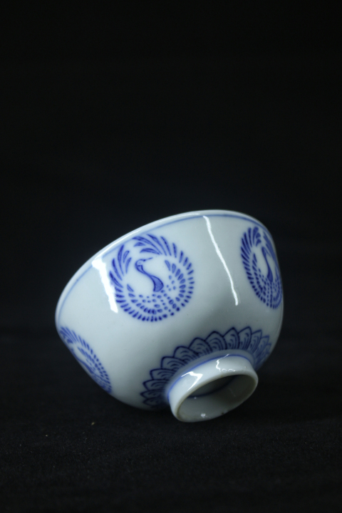古玩陶瓷民國(guó)·青花團(tuán)鶴茶杯一對(duì)拍賣(mài),當(dāng)前價(jià)格268元