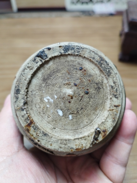 古玩陶瓷磁州窯窯變黑釉撇口瓶拍賣,當前價格1680元