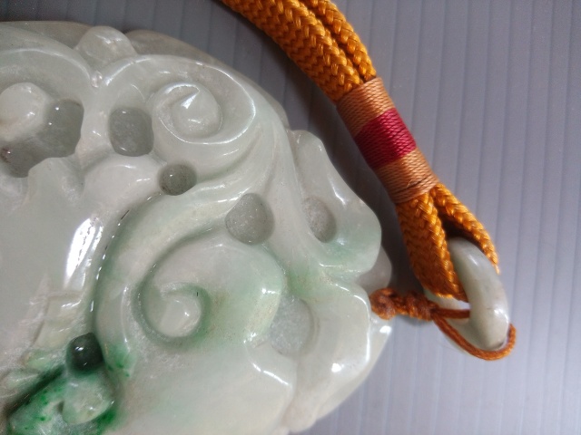 古玩玉器天然翡翠“魚如意”把件拍賣,當(dāng)前價(jià)格580元
