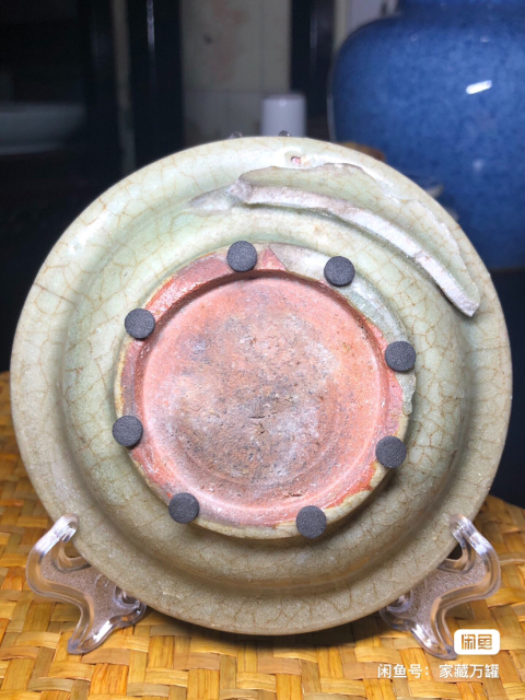 古玩陶瓷龍泉窯帝皇翡翠綠玉化官釉筆洗/壺托壺承拍賣,當前價格499元