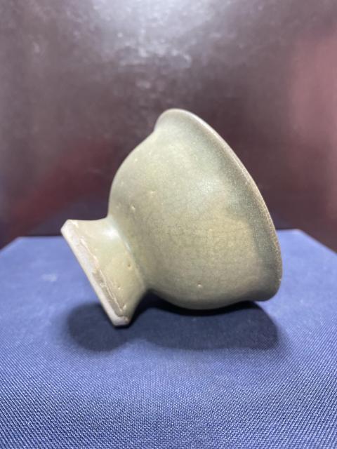 古玩陶瓷青釉高足杯拍賣，當前價格1800元