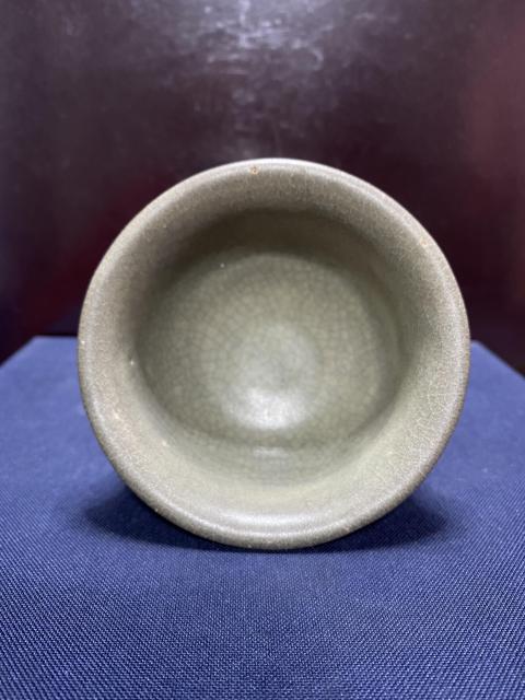 古玩陶瓷青釉高足杯拍賣，當前價格1800元