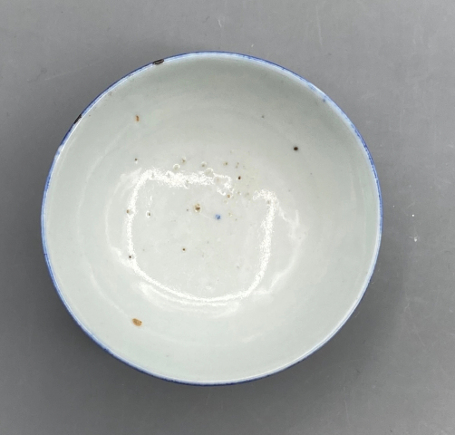 古玩陶瓷青花線條紋茶杯拍賣,當前價格199元