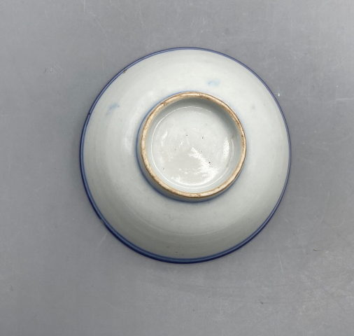 古玩陶瓷青花線條紋茶杯拍賣,當前價格199元