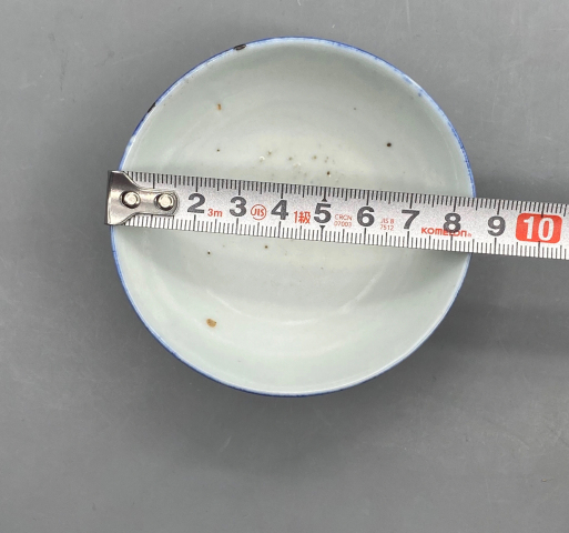 古玩陶瓷青花線條紋茶杯拍賣,當前價格199元