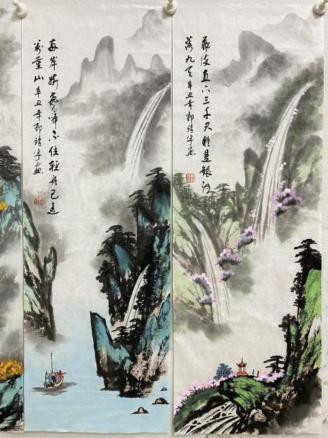 古玩字畫有合影真跡中國美術家協會會員,安徽省書協會員,香港書畫研究院副院長,新加坡華人書畫藝術理事拍賣,當前價格30000元