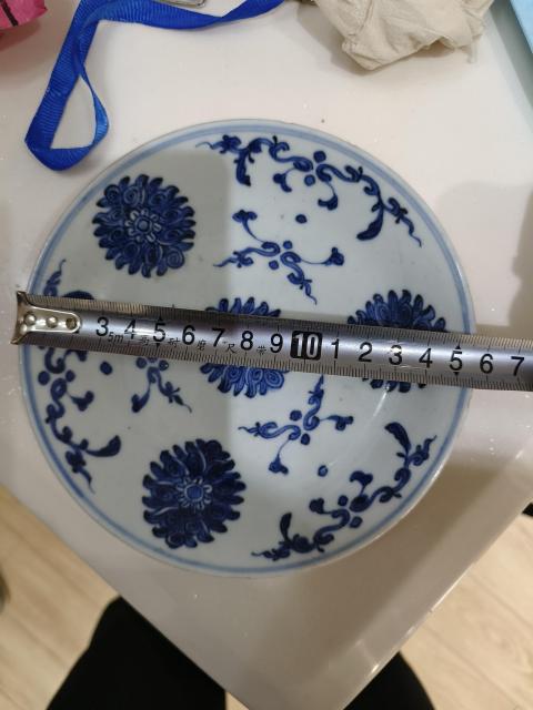 古玩陶瓷青花盤拍賣，當前價格1500元