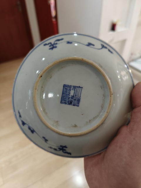 古玩陶瓷青花盤拍賣，當前價格1500元