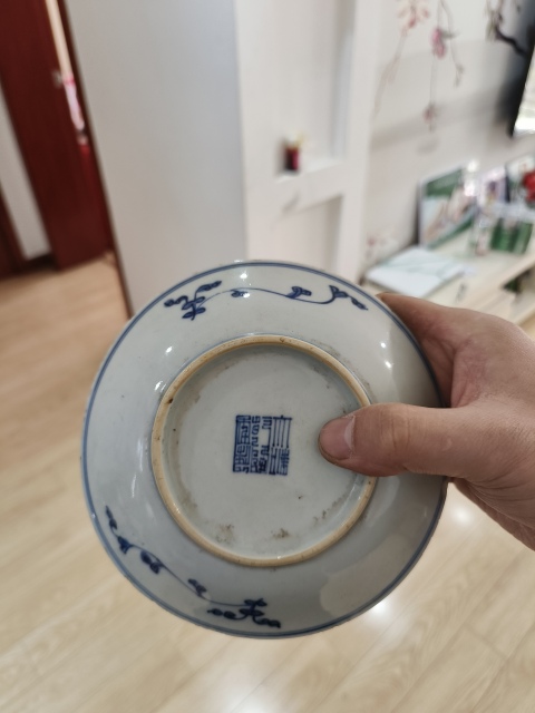 古玩陶瓷青花盤拍賣，當前價格1500元